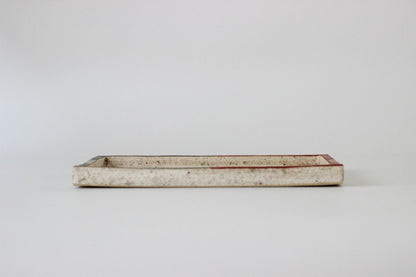 長方プレート /赤銀