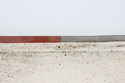 長方プレート /赤銀